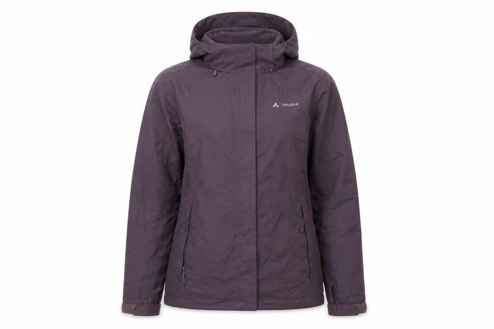 Vaude Women's Purple Waterproof Hooded Outdoor Jacket XS