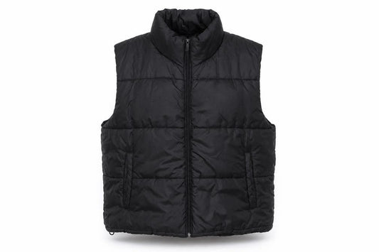 DAILYSZN Women’s Black Puffer Waistcoat M Quilted Lightweight Vest