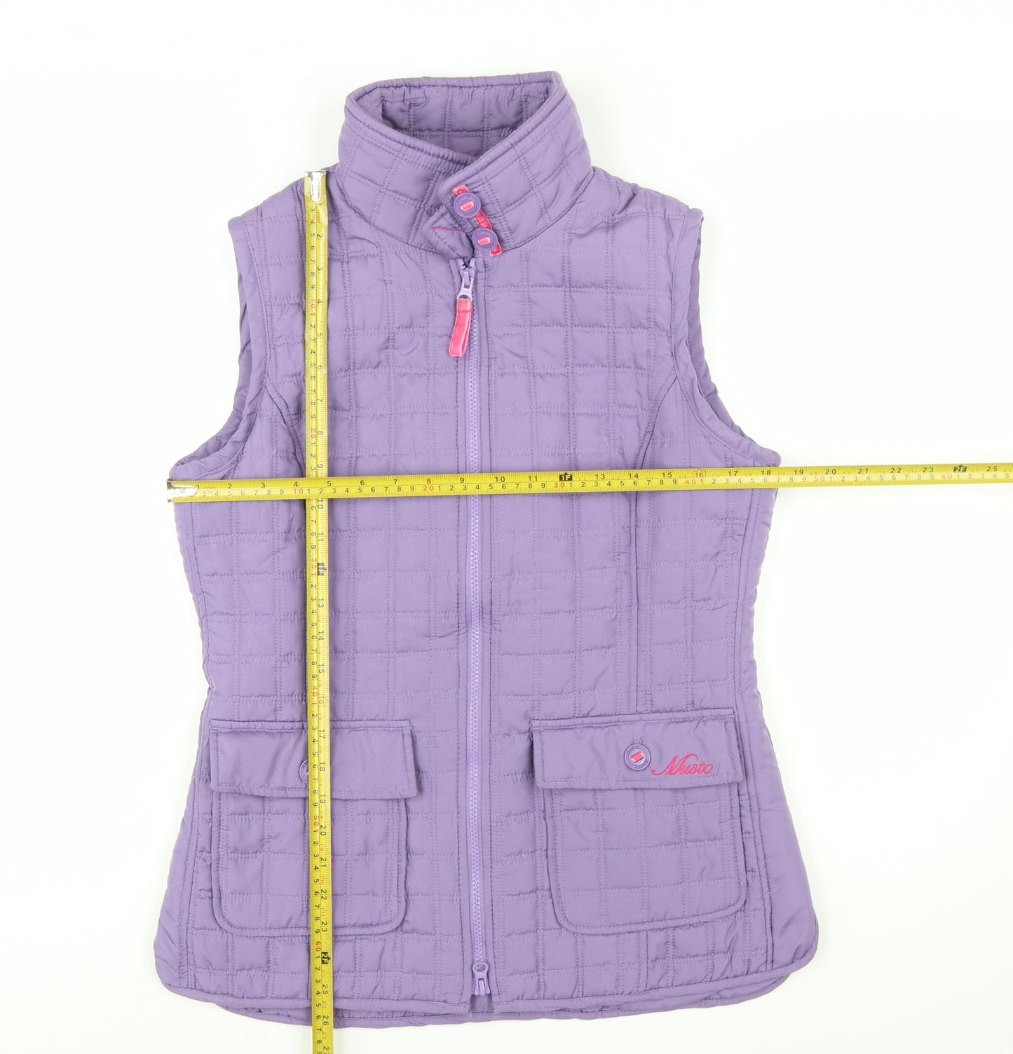 Musto Women's Purple Quilted Waistcoat Size 14 Outdoor Gilet