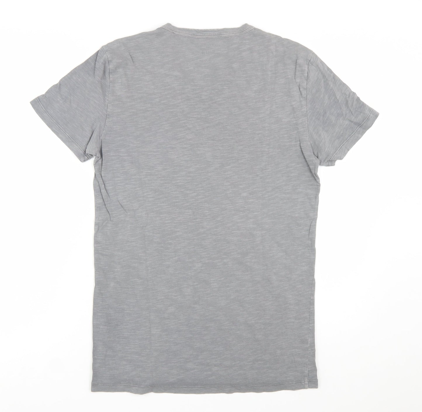 Gap Men's Grey V-Neck Lightweight Cotton T-Shirt Size S