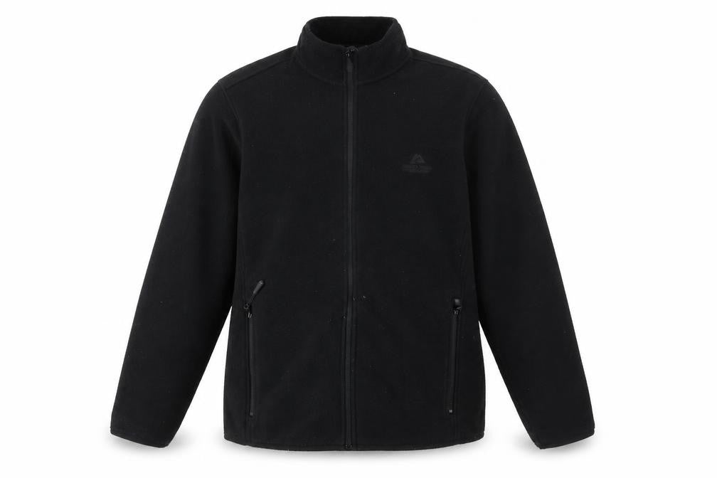 Ozark Trail Men's Black Fleece Full Zip Jacket Size L Outdoor Casual
