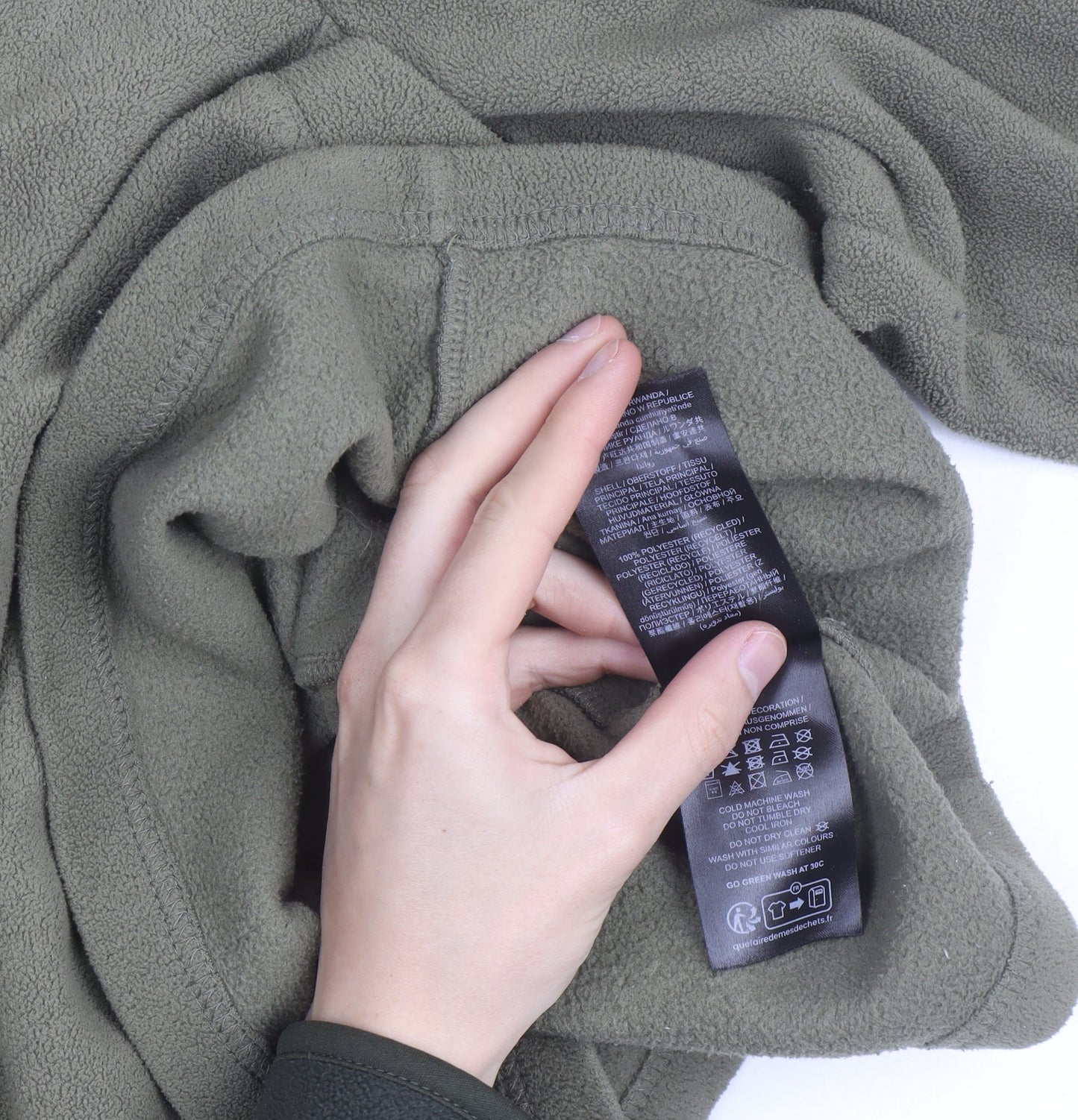 TOG24 Men’s Green Fleece 1/4 Zip Pullover Sweatshirt XL