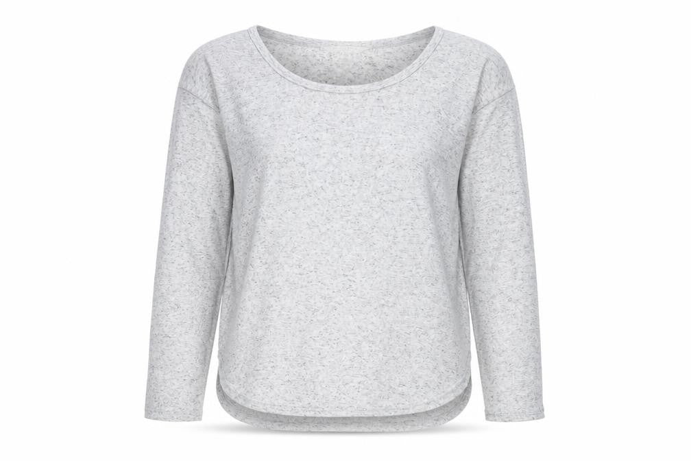 Miss Selfridge Womens Grey Long Sleeve Jersey T-Shirt Size 6