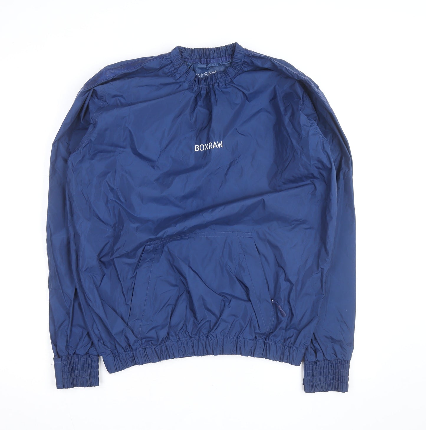 BOXRAW Men's Blue L Track Jacket Lightweight Pullover Sports Top