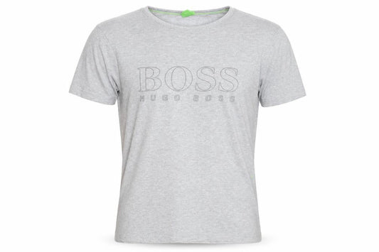 Hugo Boss Men's Grey Regular Fit Crew Neck Short Sleeve T-Shirt Size S
