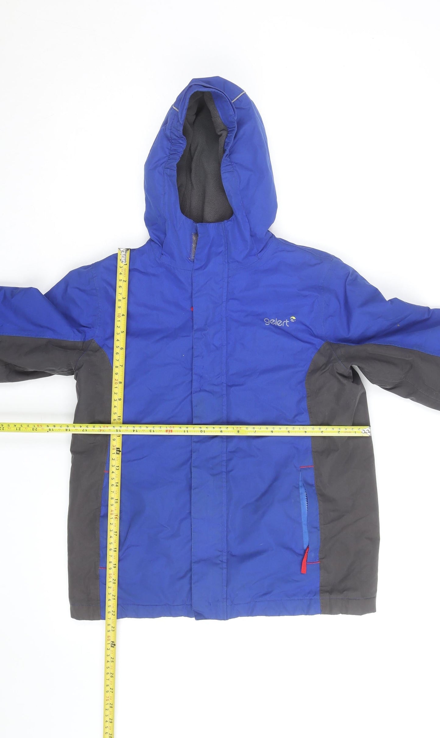 Gelert Boys Blue Hooded Parka Jacket 11-12 Years Waterproof Winter Coat