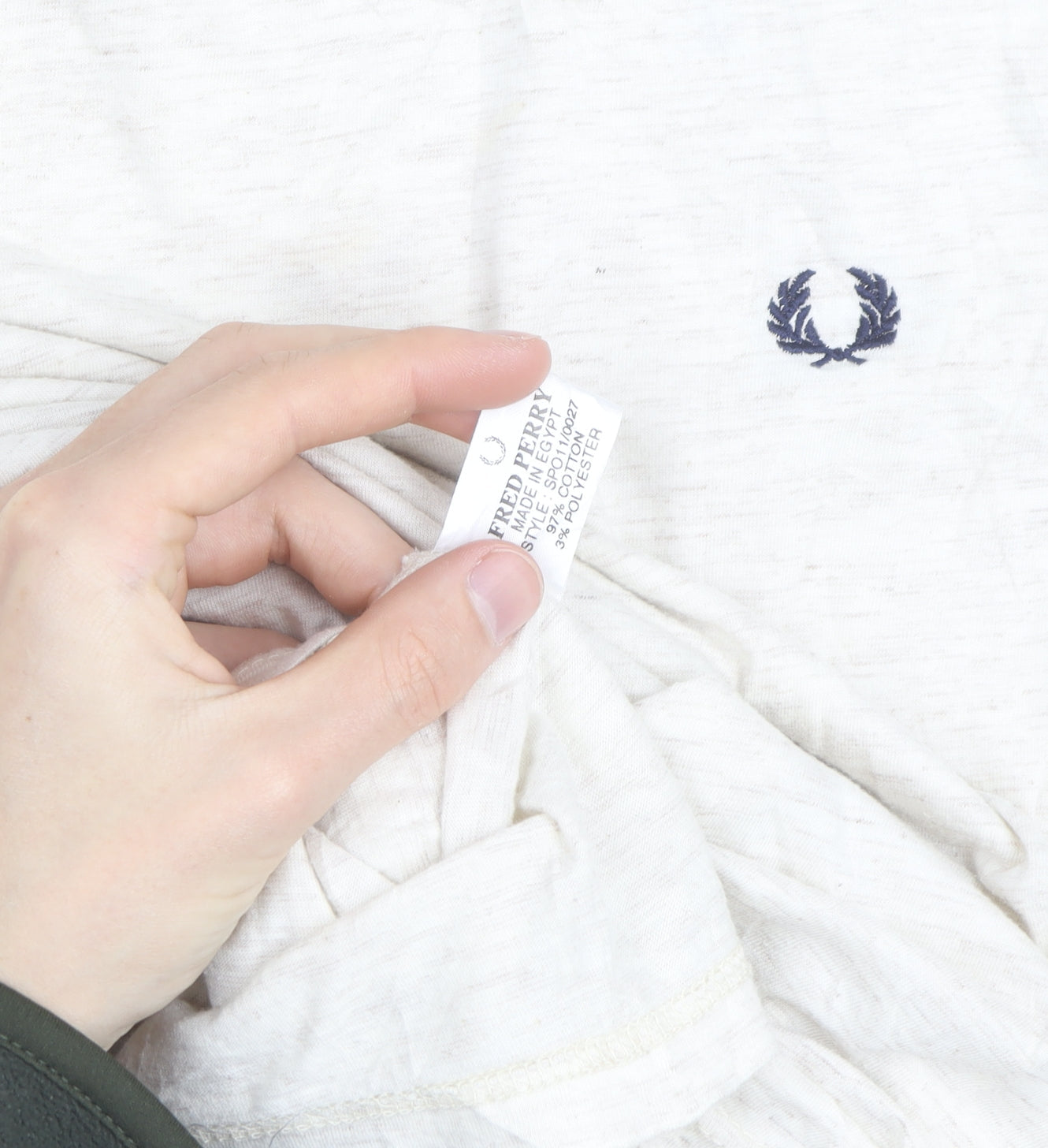 Fred Perry Men's White Cotton Crew Neck T-Shirt XL