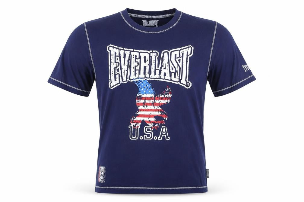 Everlast Men's Blue USA Graphic Short Sleeve Cotton T-Shirt Size M