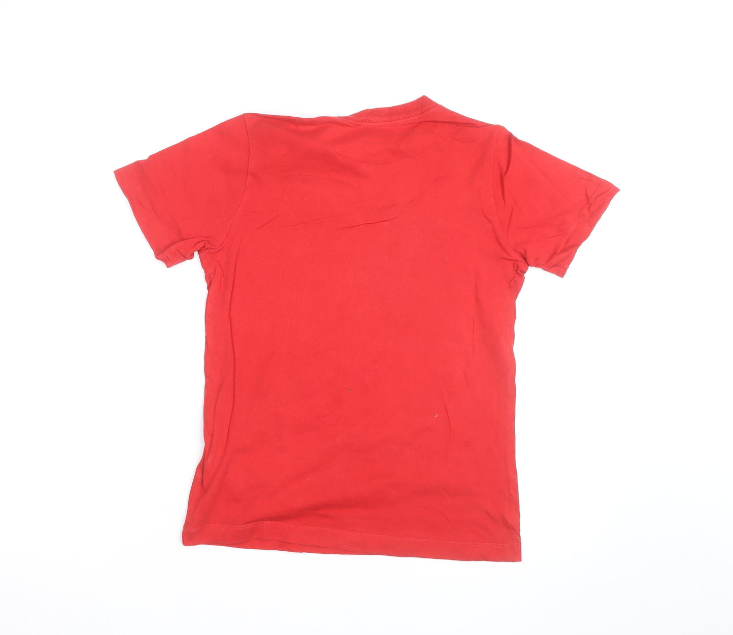 Nike Boys Red Graphic Logo Sports T-Shirt Size 10-11 Years