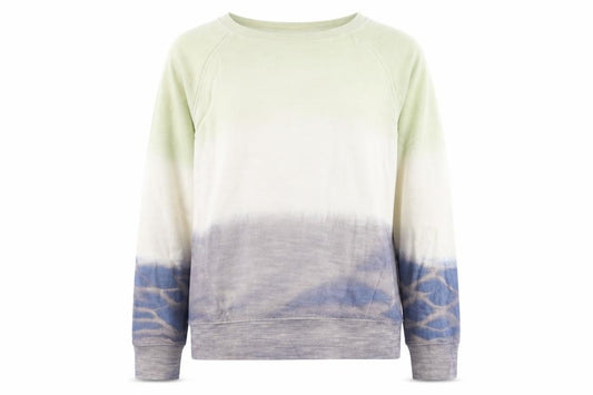 Marks and Spencer Women Green Mix Cotton Pullover Sweatshirt Size XL