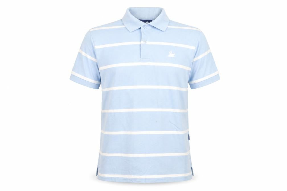 The Royal Yacht Britannia Men's Blue Striped Polo Shirt Size S