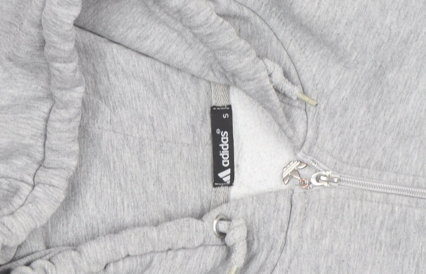 adidas Mens Grey Full Zip Hoodie Small Sportswear