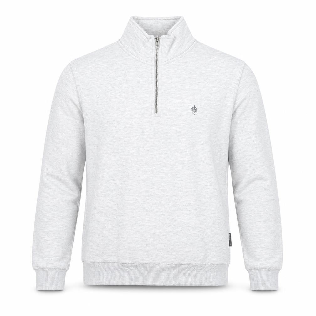 French Connection Men's Grey 1/2 Zip Sweatshirt Size M