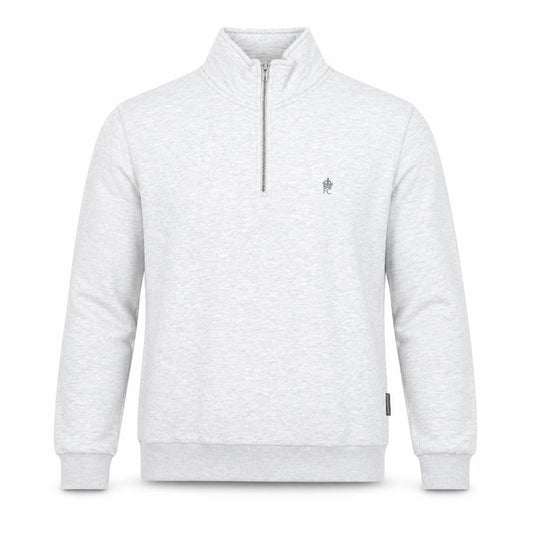 French Connection Men's Grey 1/2 Zip Sweatshirt Size M