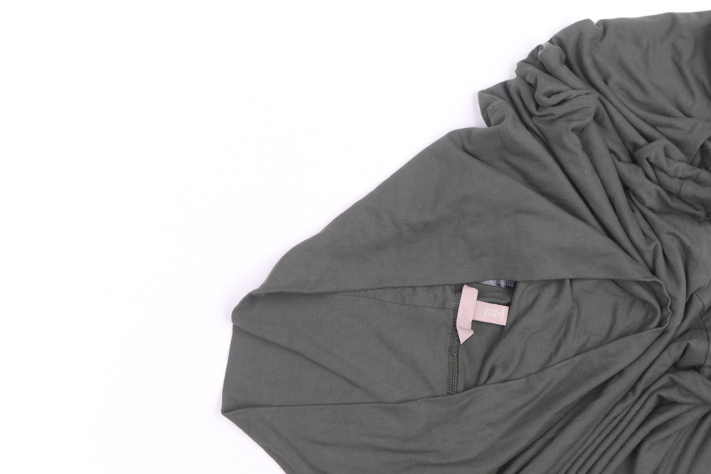 H&M Women Green Yoga Flared Trousers M Regular Fit Cotton Stretch