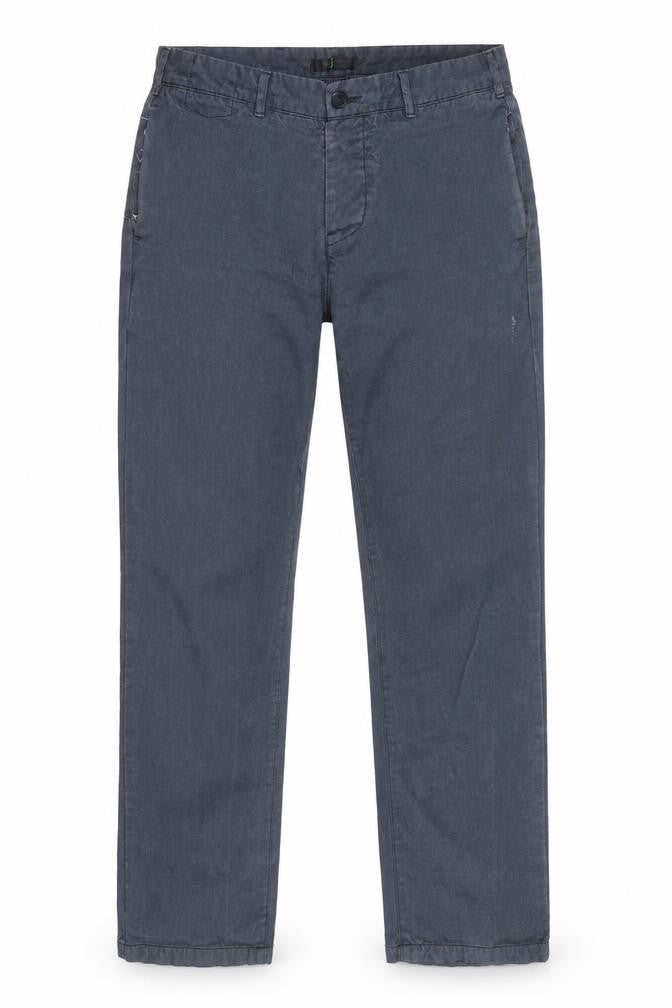 Jacamo Men's Blue Chino Trousers 34R Cotton Blend Regular Fit