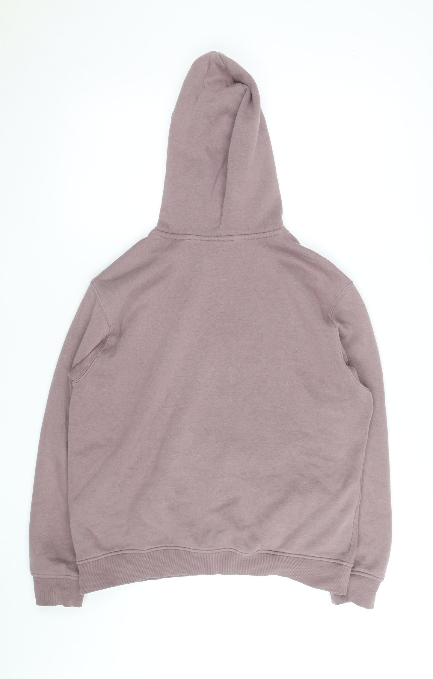 Adidas Women Mauve Hoodie Size 10 Pullover Logo Cotton Blend