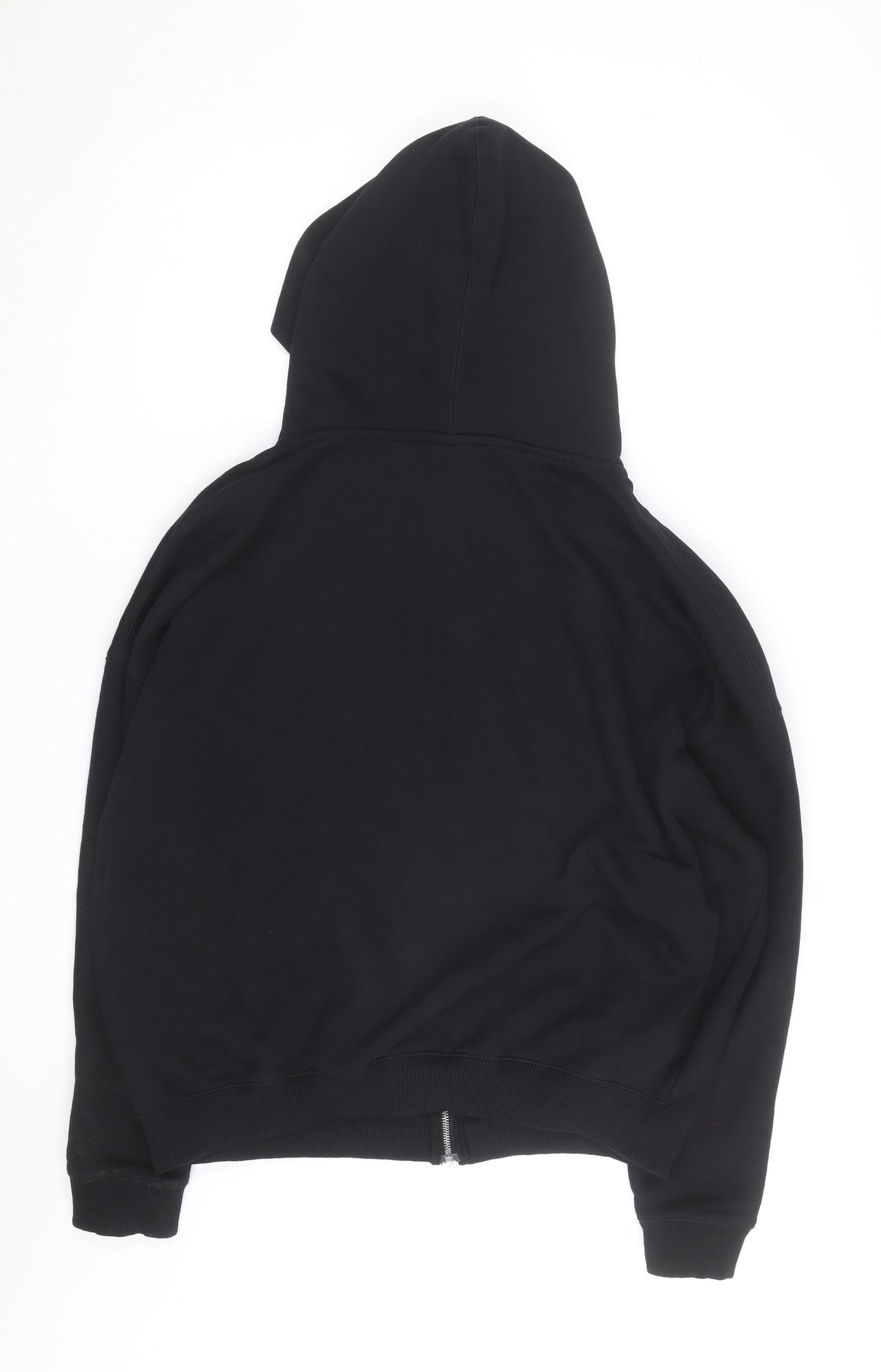 PULL&BEAR Men's Black Full Zip Hoodie Size L Regular Fit