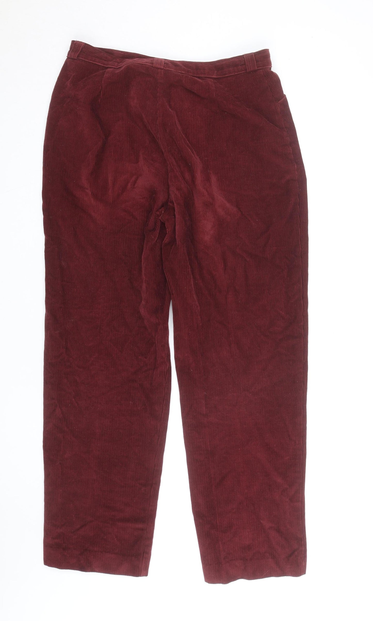 Smartwear Womens Red Corduroy Straight Jeans Size 18 Regular