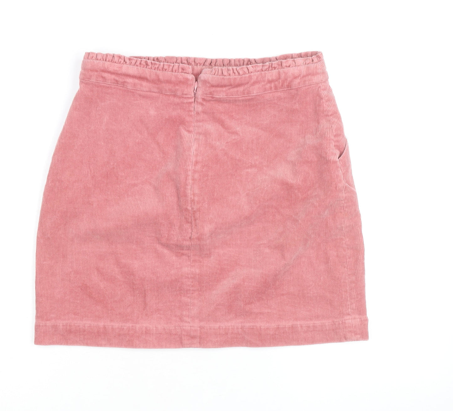 Oliver Bonas Womens Pink Corduroy Mini Skirt Size 10