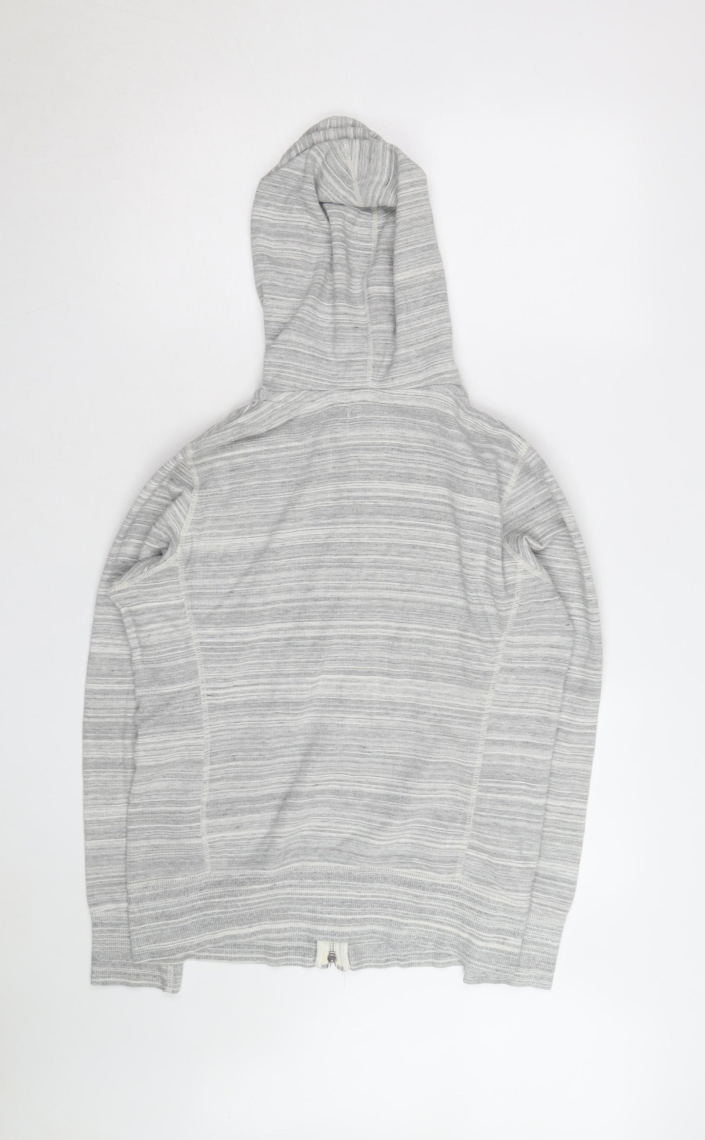 UNIQLO Men's Grey Full Zip Hoodie Size M Lightweight Cotton Blend