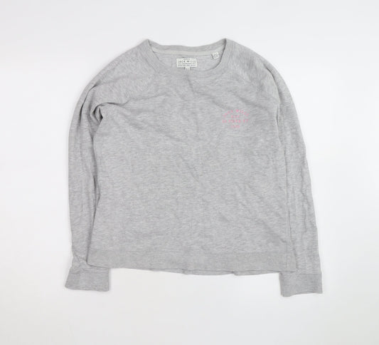 Jack Wills Women's Grey Crew Neck Sweatshirt Size 14
