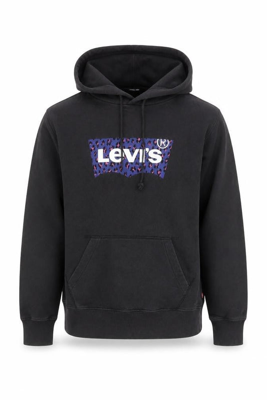 Levi's Men's Black Graphic Pullover Hoodie Medium Regular Fit