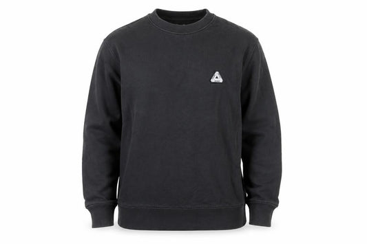 Palace Men’s Black Small Crew Neck Cotton Pullover Sweatshirt