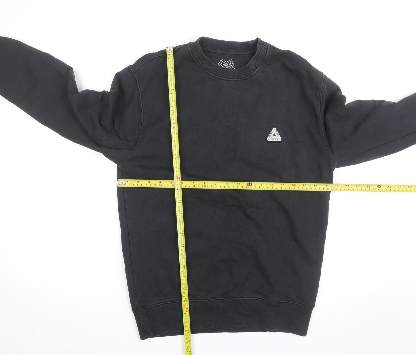 Palace Men’s Black Small Crew Neck Cotton Pullover Sweatshirt