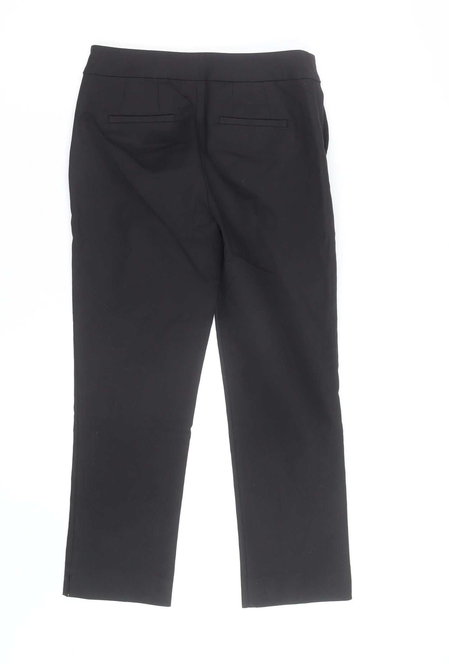 Boden Women Black Chino Trousers Size 12 Cotton Blend