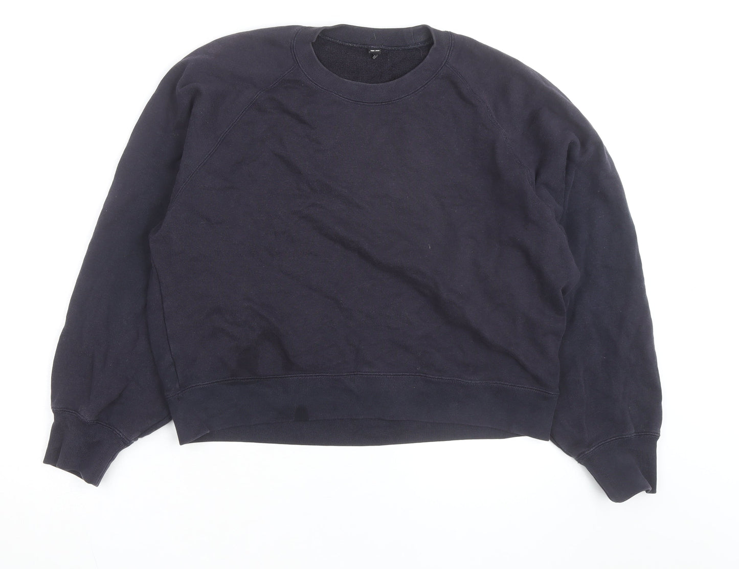 Uniqlo Men's Blue Crew Neck Pullover Sweatshirt Size M