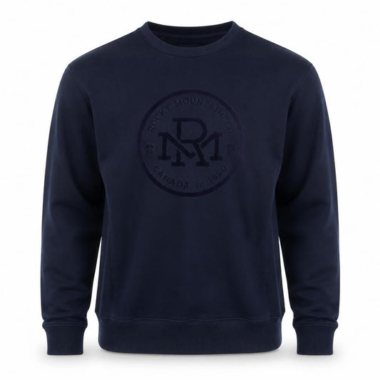 Rocky Mountaineer Men's Blue Crew Neck Pullover Sweatshirt Size L