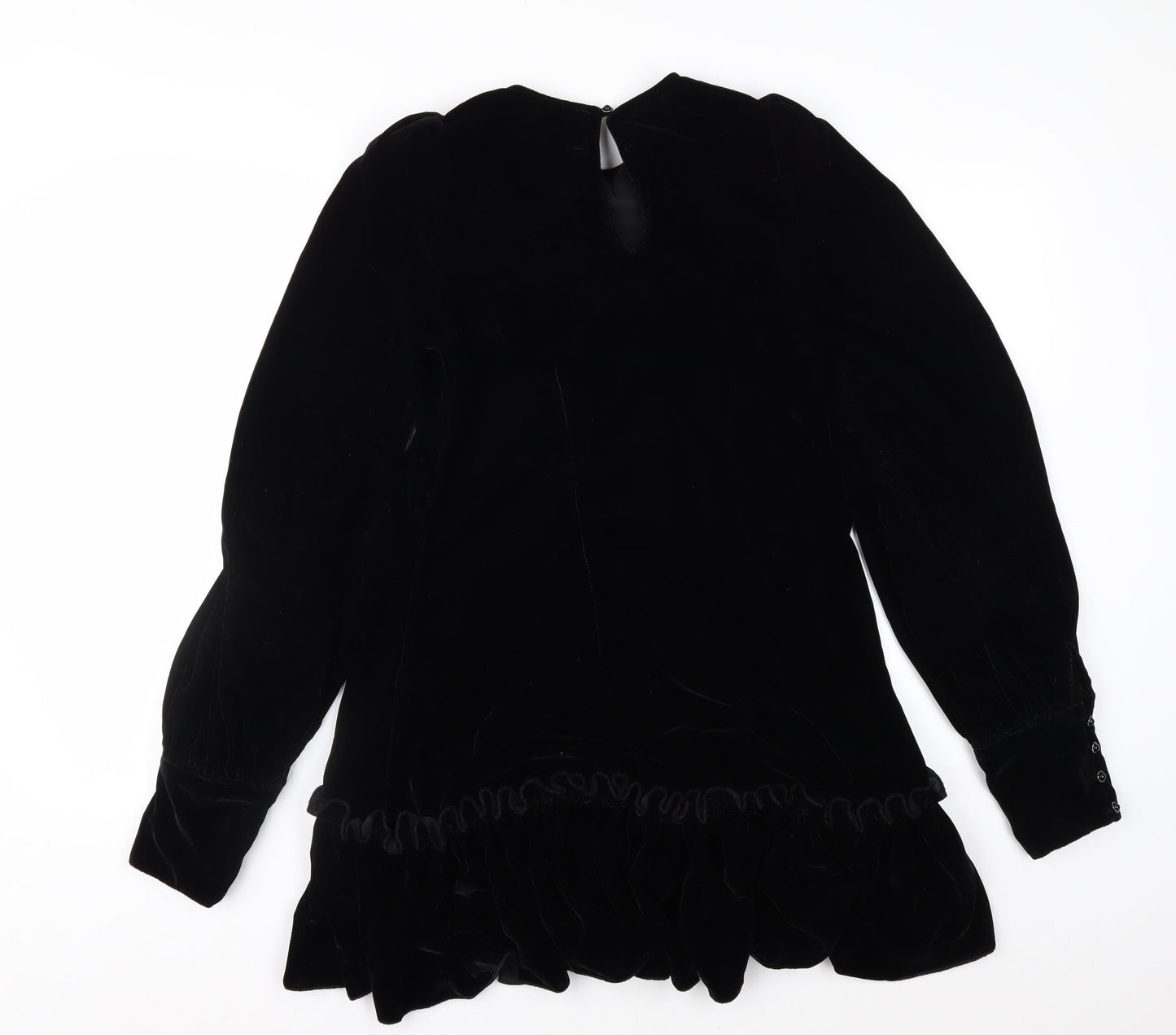 H&M x The Vampire’s Wife Womens Black Velvet Mini Dress XS