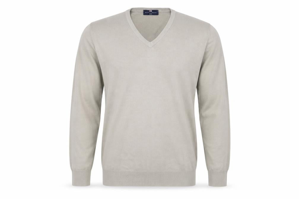 Marks & Spencer Men’s Beige V-Neck Acrylic Jumper Size L