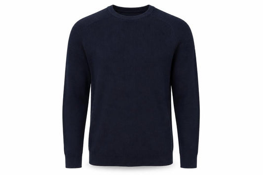 River Island Men's Blue Cotton Crew Neck Jumper Size S