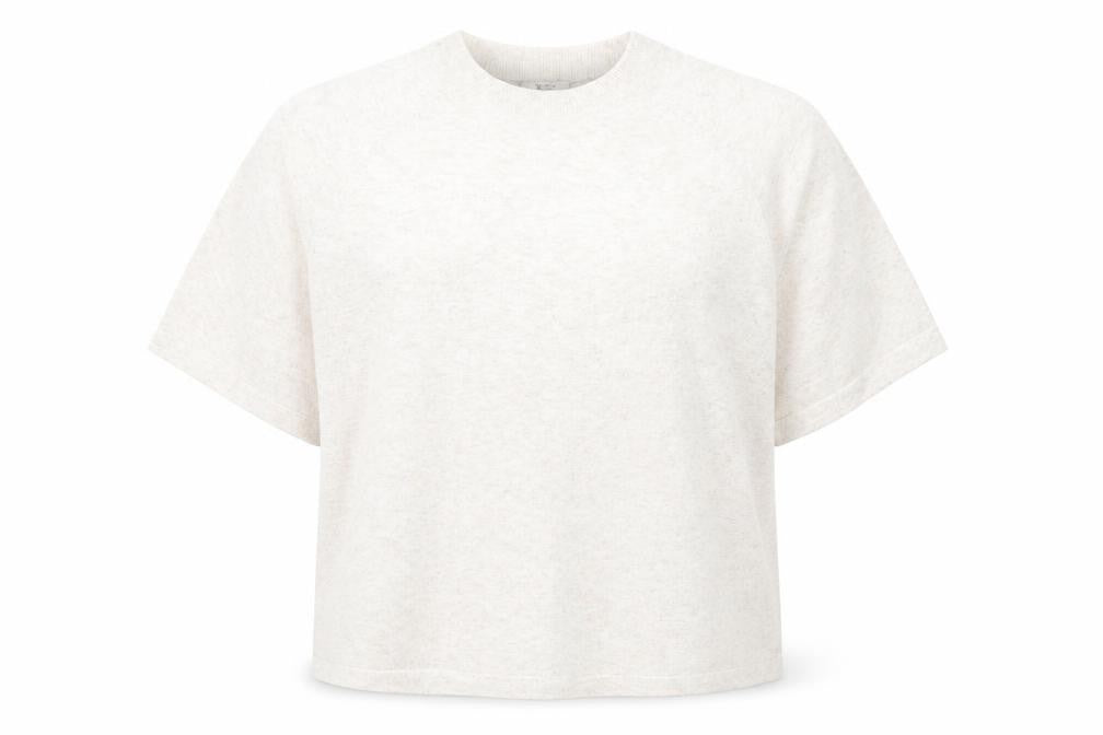 Tu Women Beige Short Sleeve Pullover Jumper Size 20