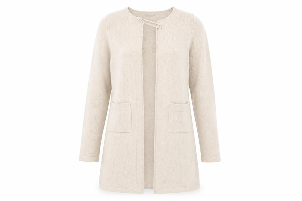 Paul Costelloe Dressage Women’s Beige Wool Blend Long Cardigan S