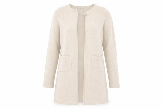 Paul Costelloe Dressage Women’s Beige Wool Blend Long Cardigan S
