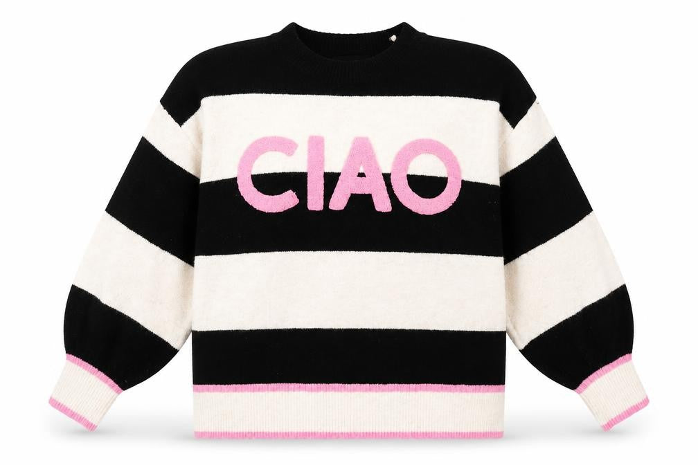George Women’s Multicoloured Striped CIao Jumper L Crew Neck Knit