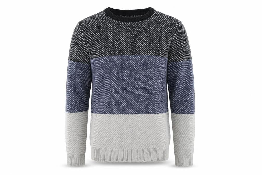 Broken Standard Men's Multicoloured Crew Neck Acrylic Pullover Jumper M