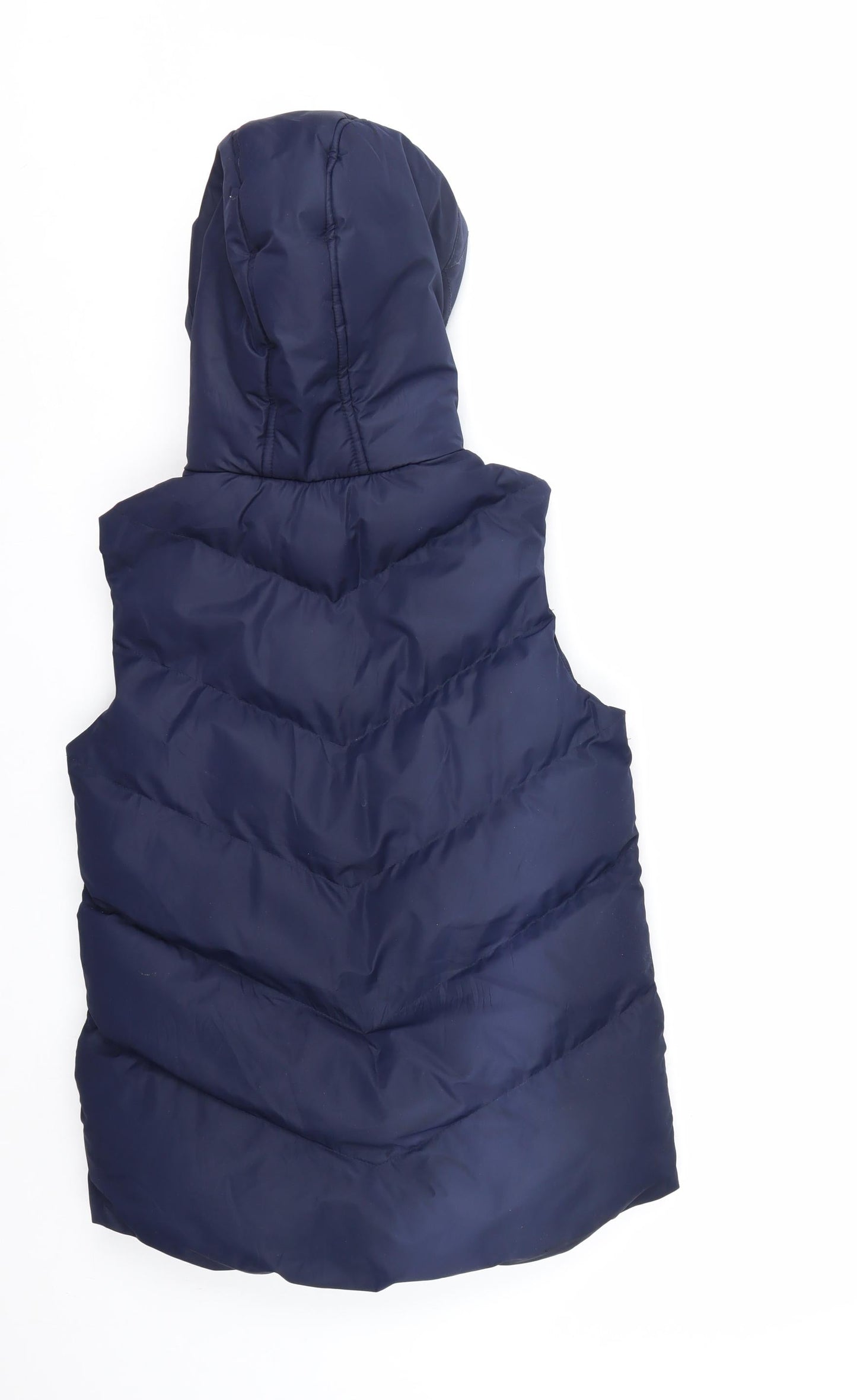 Tokyo Laundry Girls Blue Hooded Puffer Gilet Size 13 Years