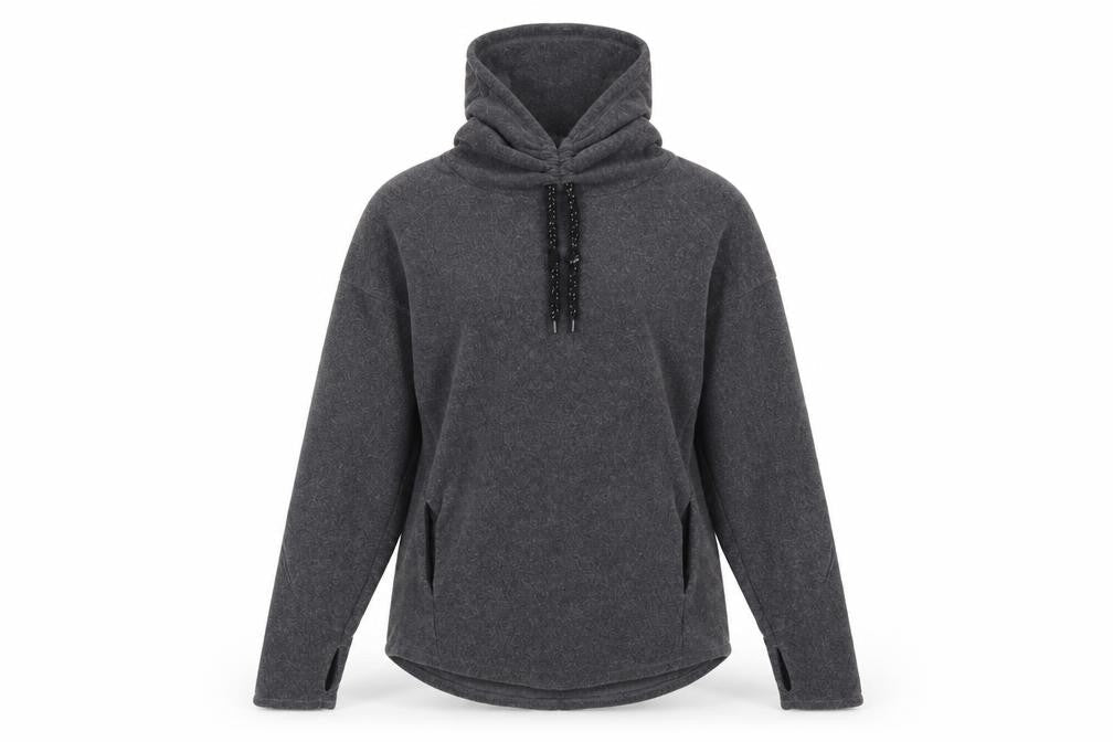 Decathlon and Spencer Women Grey Hooded Pullover Hoodie XS Fleece Polyester Warm Top