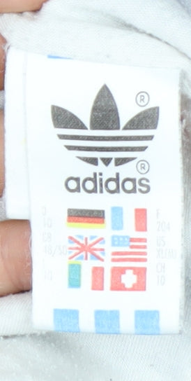 Adidas Men's Blue XL Retro Windbreaker Jacket with Full Zip