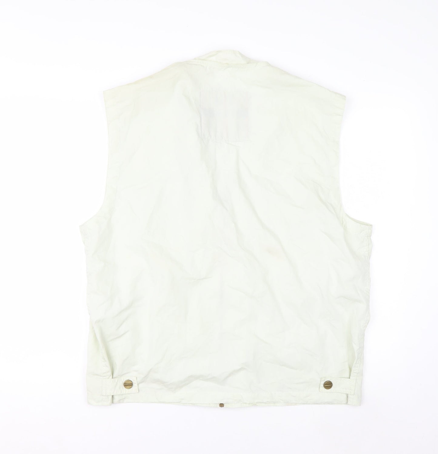 XT Sport Men's Beige Cotton Waistcoat L Hiking Fishing Outdoor Vest