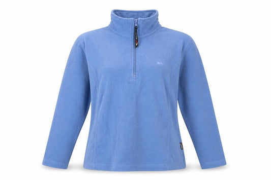 Trespass Women's Blue Fleece Pullover Sweatshirt Medium 1/2 Zip