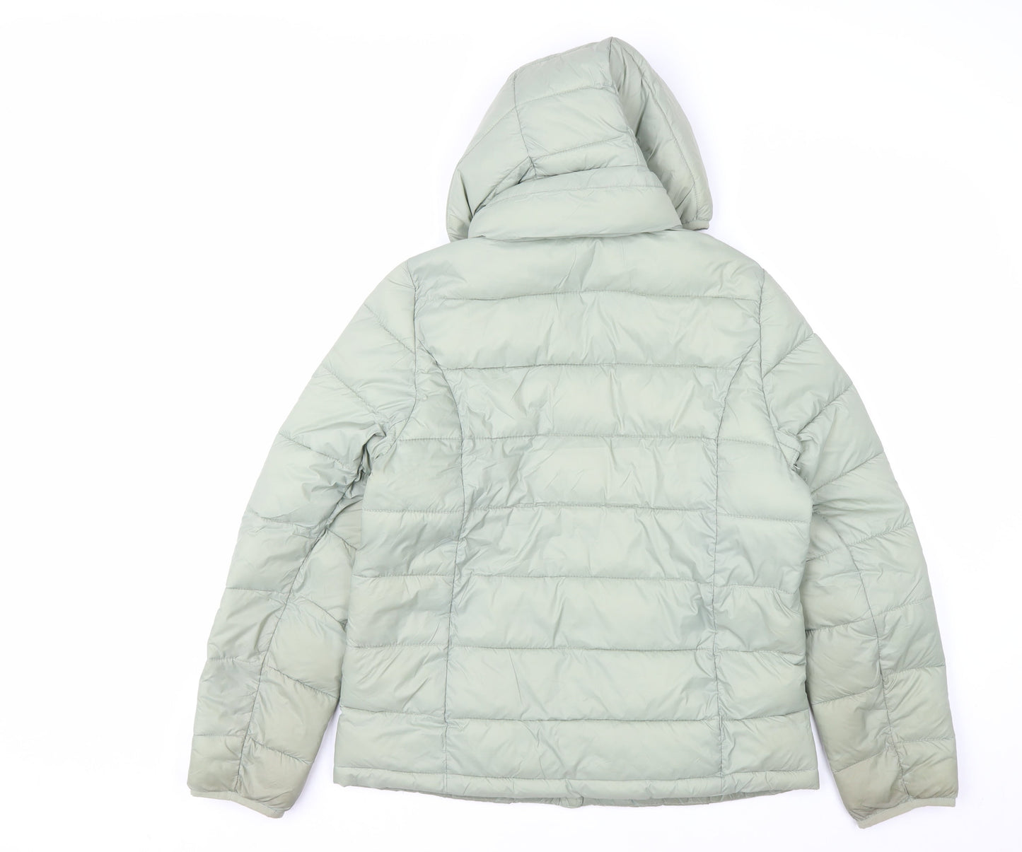 Abercrombie & Fitch Women's Green M Hooded Puffer Jacket