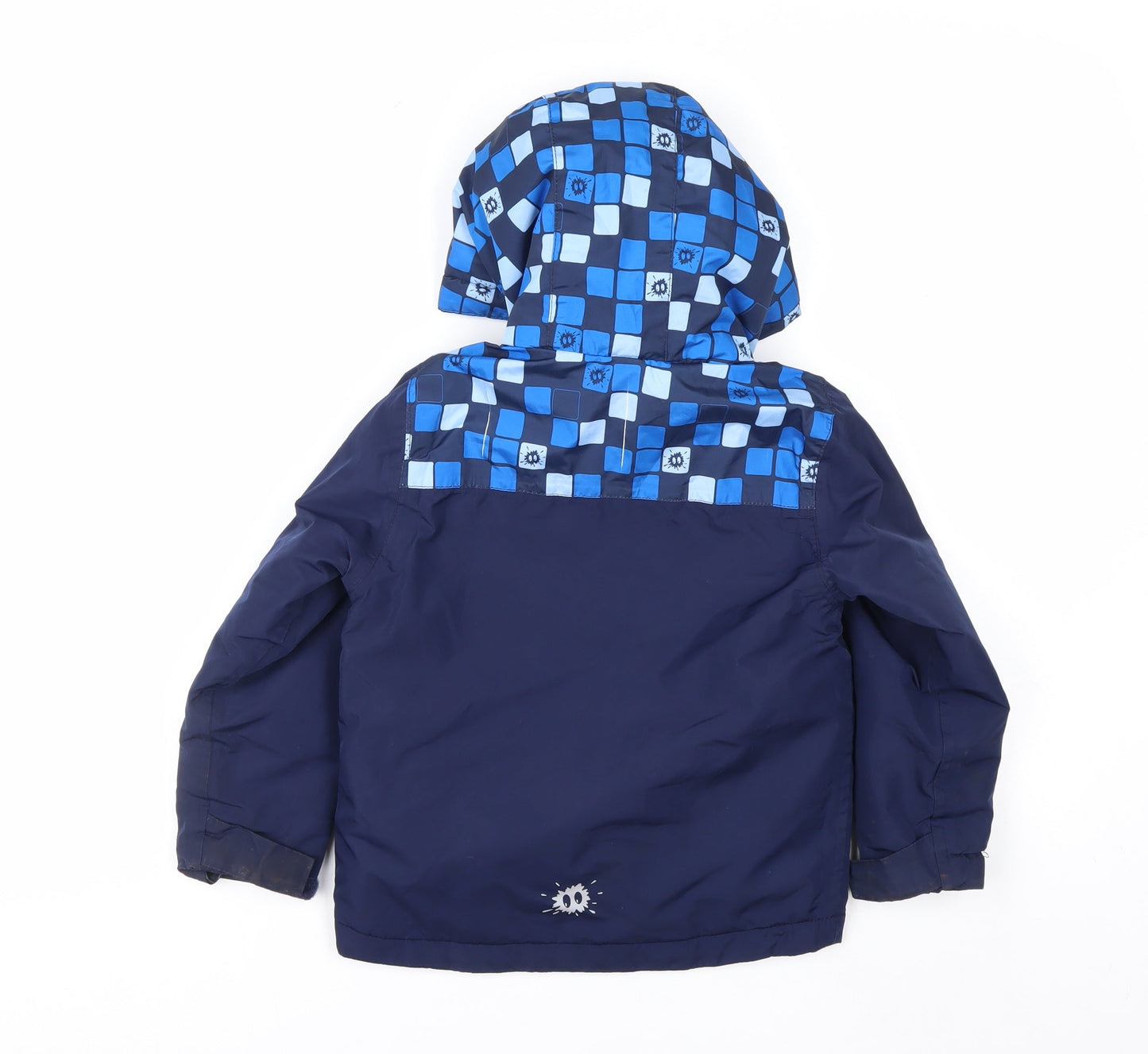 Crane Boys Blue 3-4 Years Hooded Water-Repellent Puffer Jacket