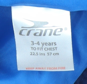 Crane Boys Blue 3-4 Years Hooded Water-Repellent Puffer Jacket