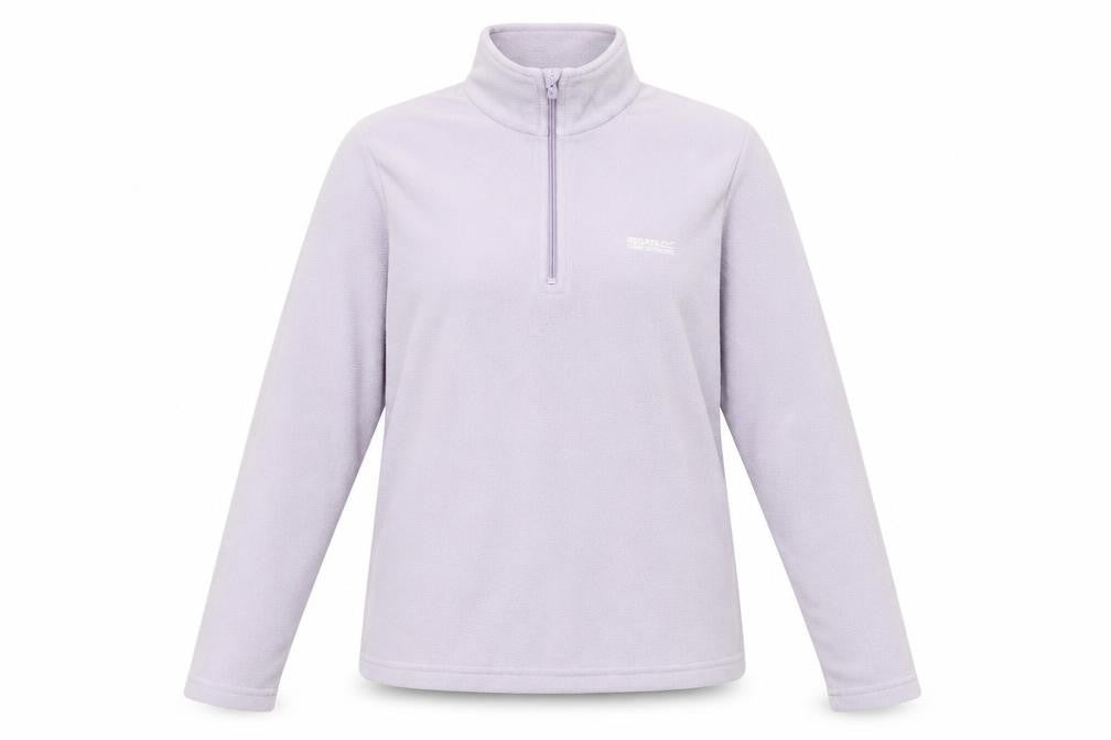 Regatta Great Outdoors Women's Lilac 1/4 Zip Fleece Sweatshirt UK 12