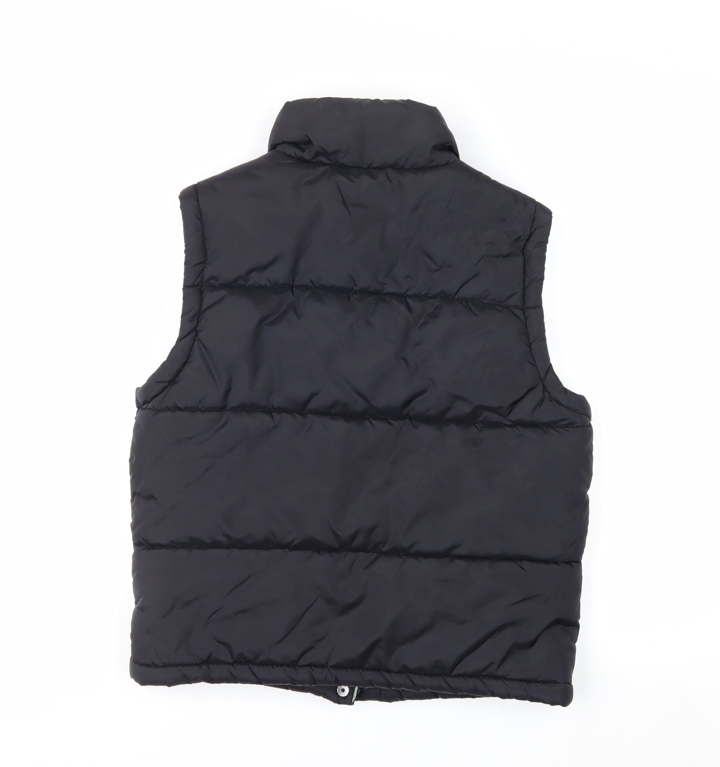 Pepe Jeans Women’s Black Puffer Waistcoat S Quilted Button Winter Gilet